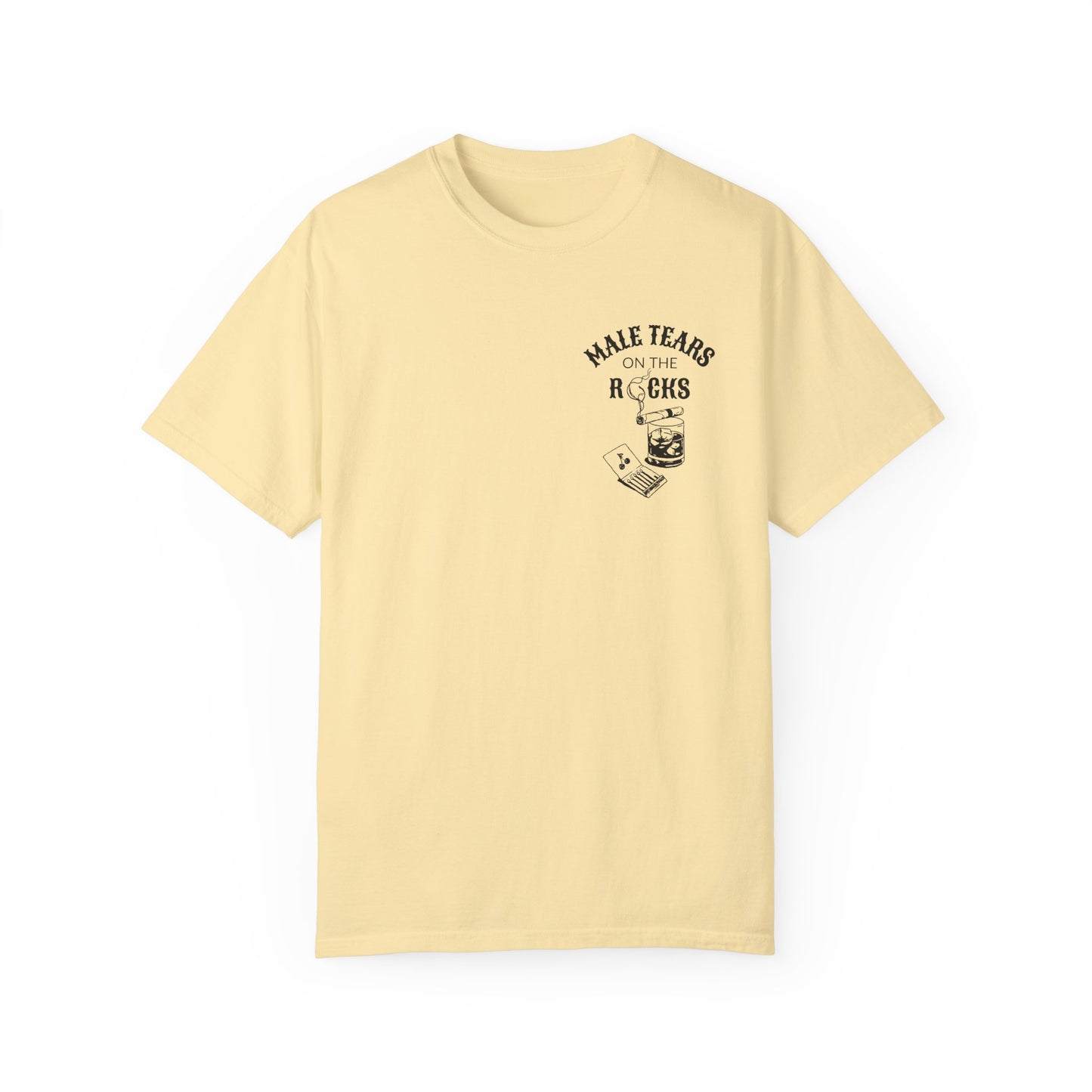 Male Tears on the Rocks Unisex Comfort Colors Vintage T-shirt