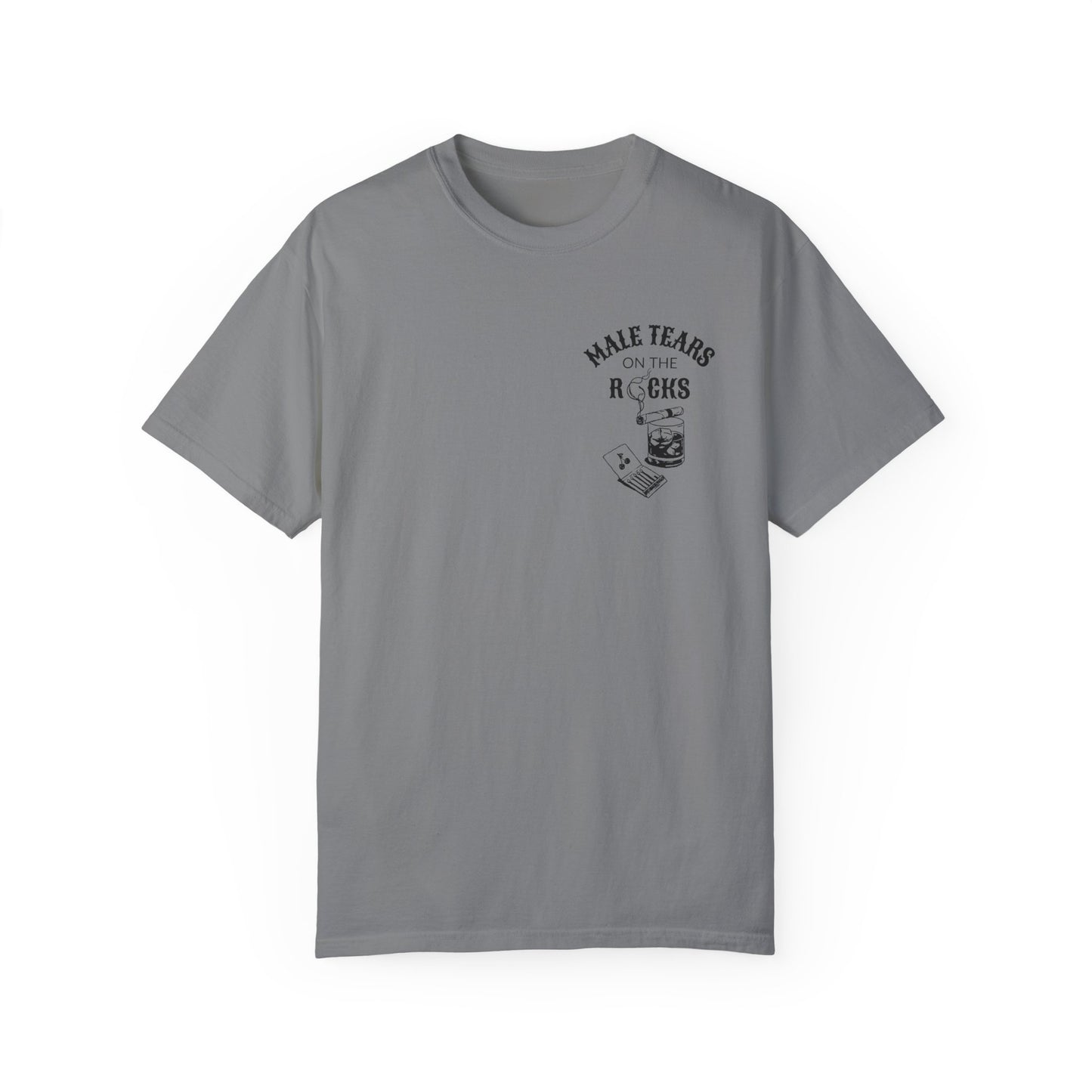 Male Tears on the Rocks Unisex Comfort Colors Vintage T-shirt