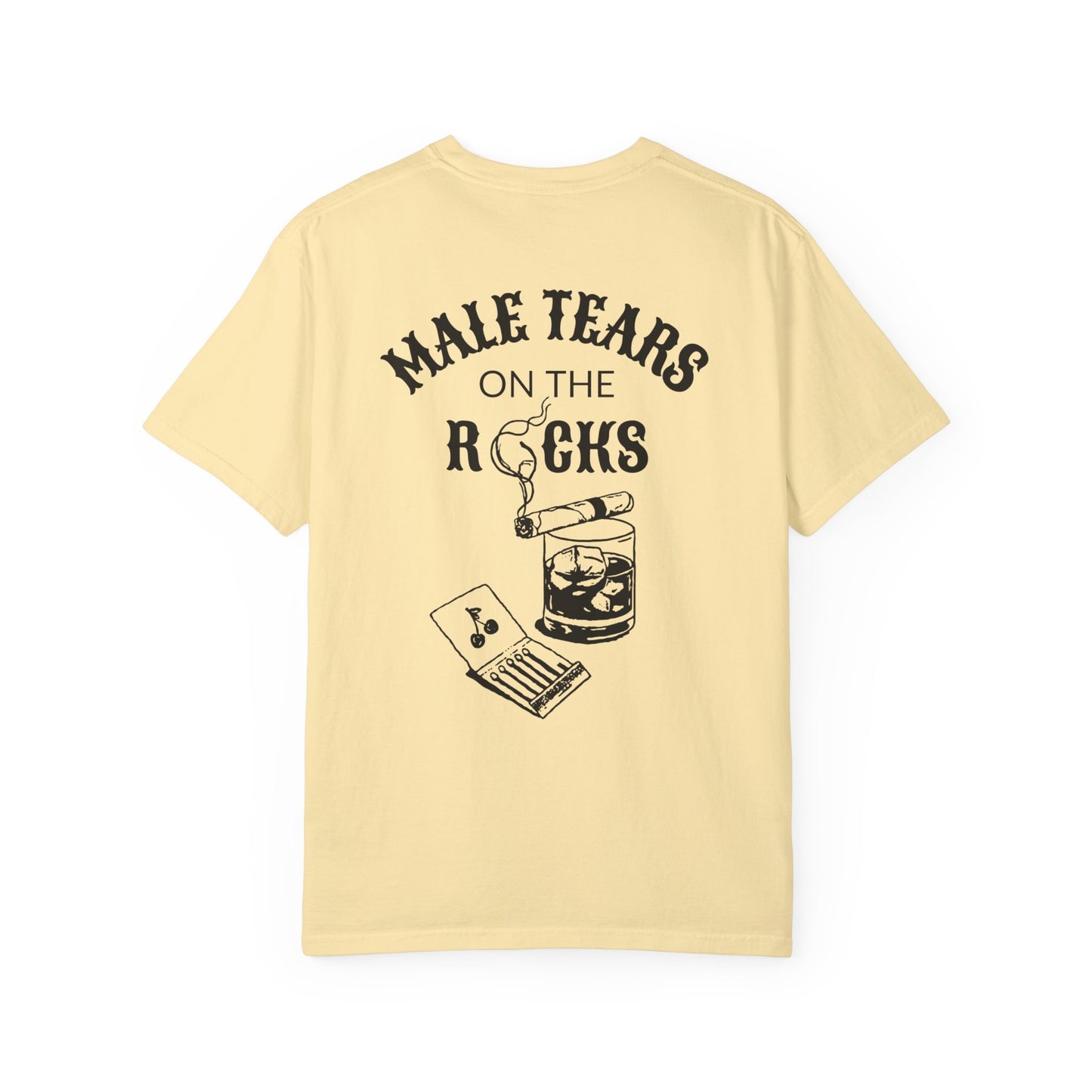 Male Tears on the Rocks Unisex Comfort Colors Vintage T-shirt