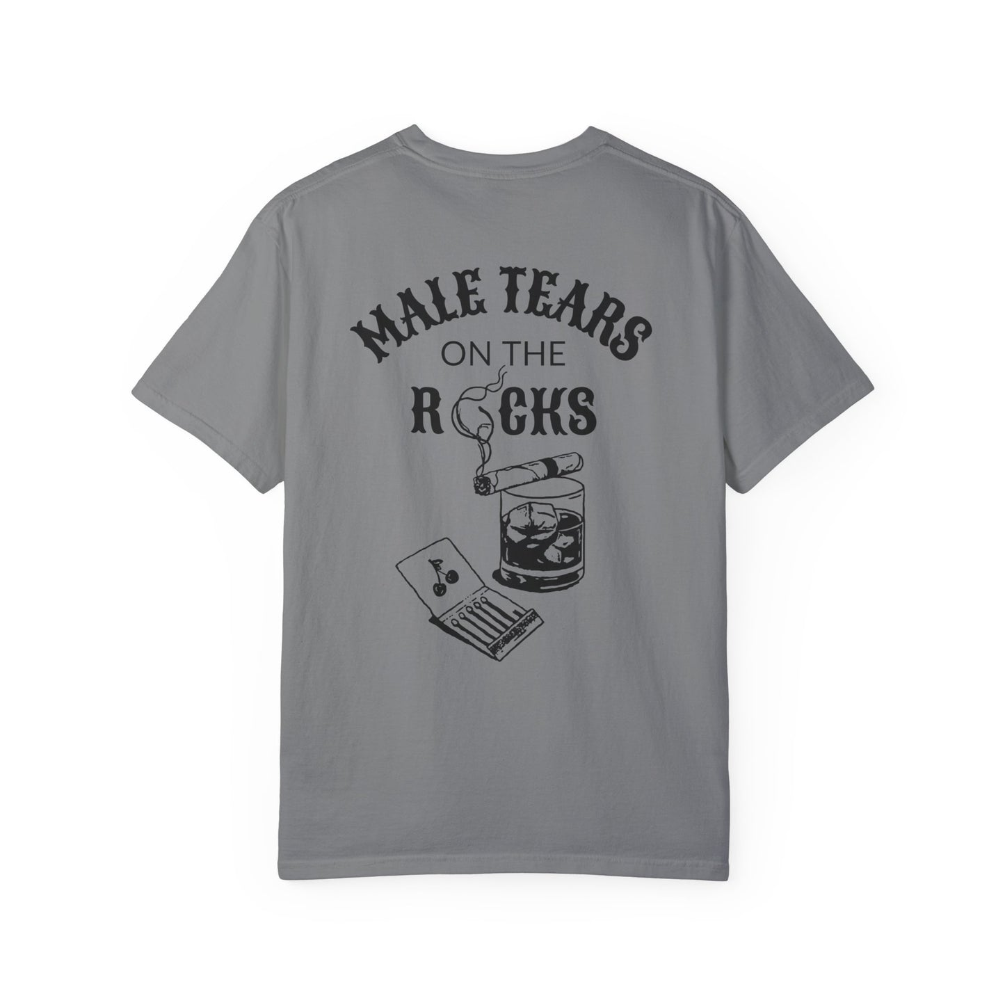 Male Tears on the Rocks Unisex Comfort Colors Vintage T-shirt