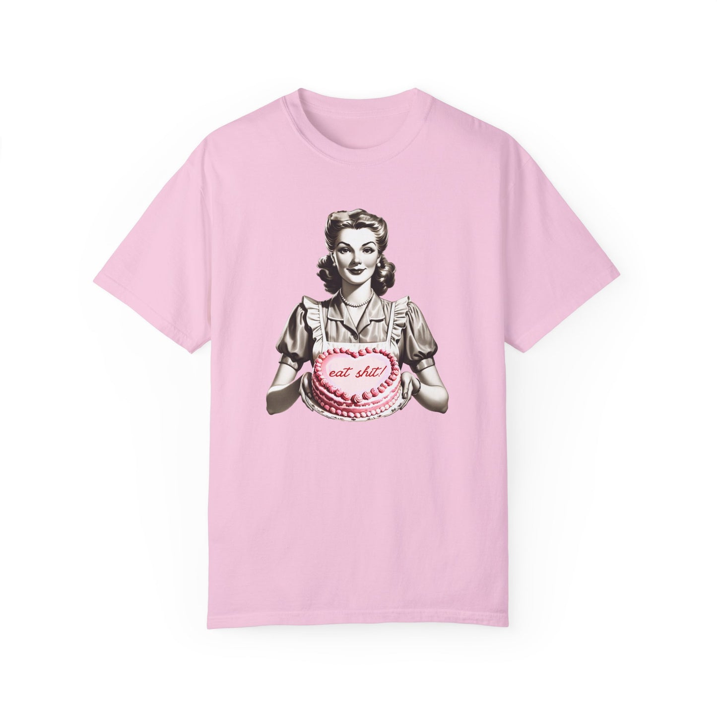 Eat Sh*t! Heart Cake Valentine's Day Retro Comfort Colors T-shirt