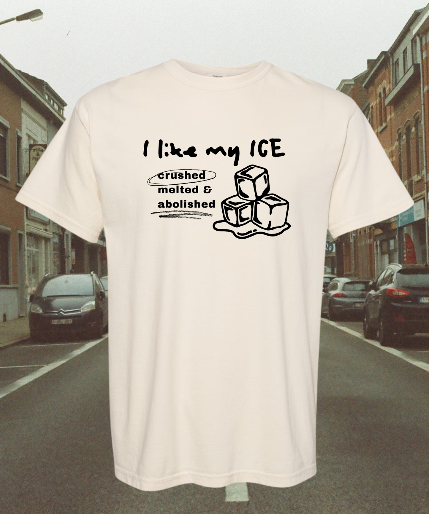 I Like My Ice Crushed Unisex Comfort Colors Graphic Tee | Fundraiser ANTI ICE T-SHIRT