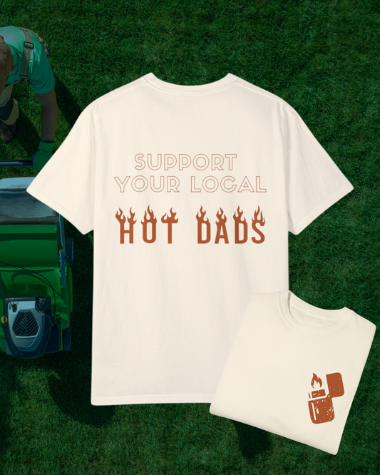 Support Hot Dads Unisex Comfort Colors Vintage T-shirt