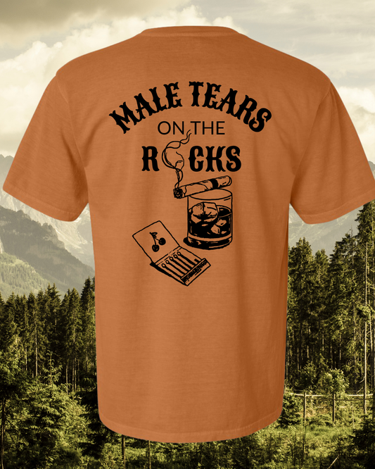 Male Tears on the Rocks Comfort Colors Graphic Tee