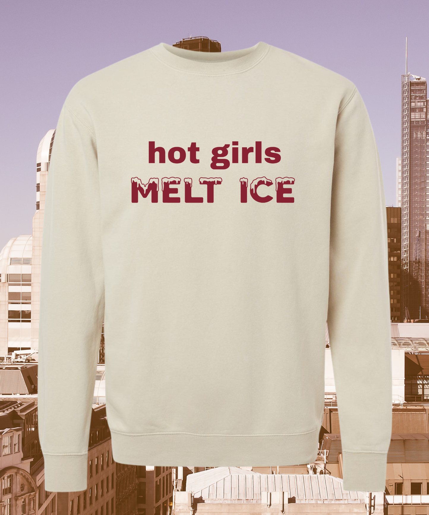 PRE-ORDER: Hot Girls Melt ICE Unisex Crewneck Sweatshirt | Fundraiser ANTI ICE Sweatshirt