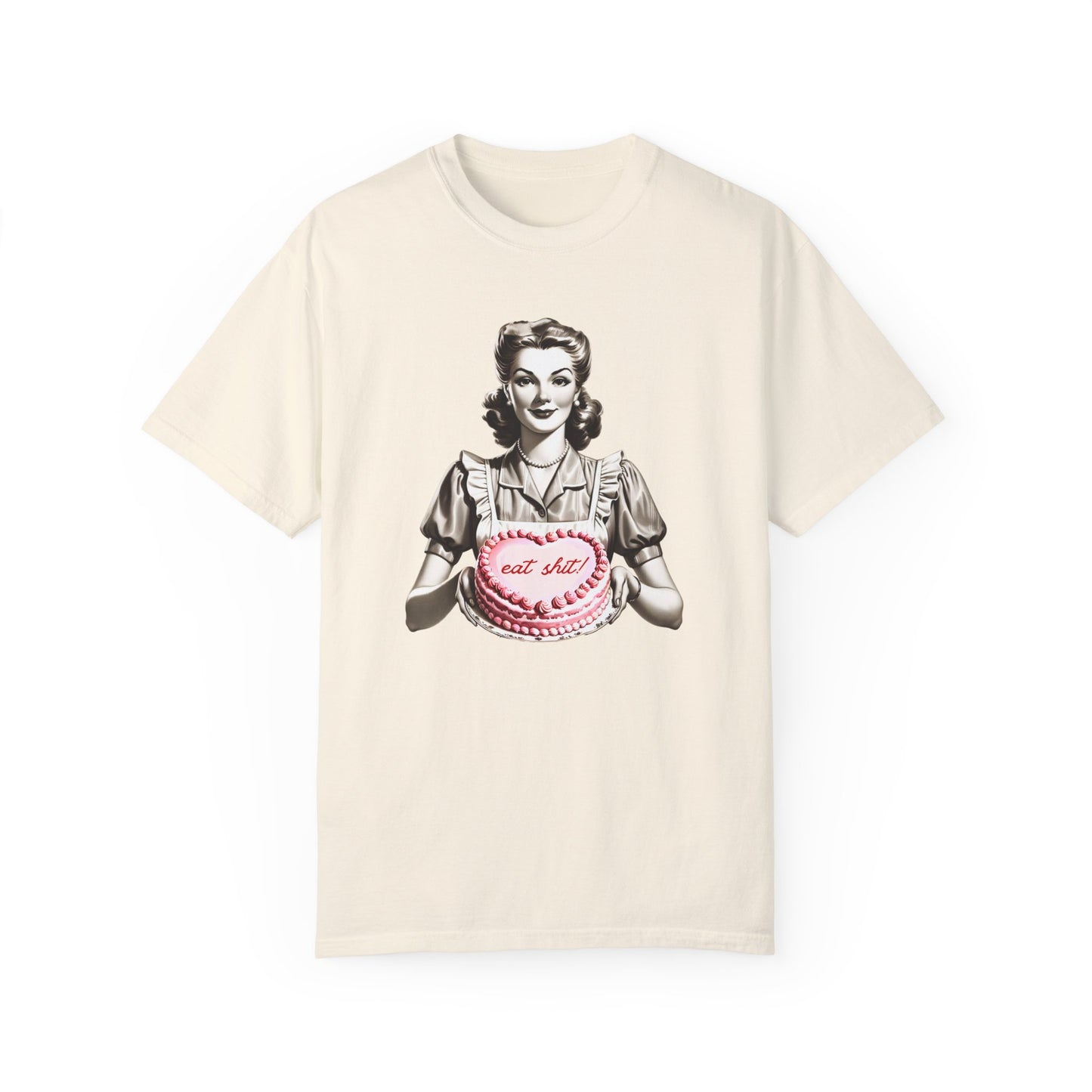 Eat Sh*t! Heart Cake Valentine's Day Retro Comfort Colors T-shirt