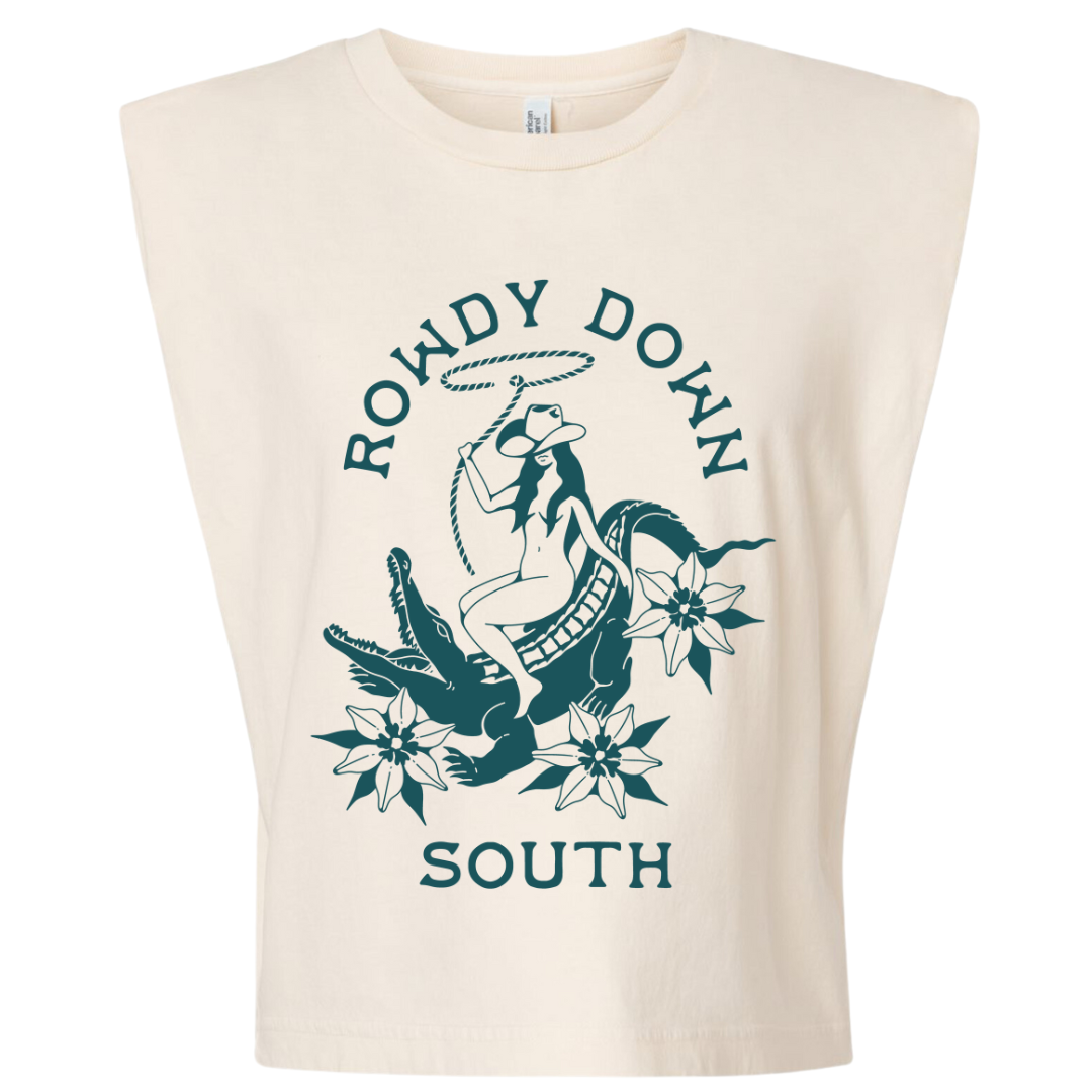 Rowdy Down South Muscle Tee/Tank Top