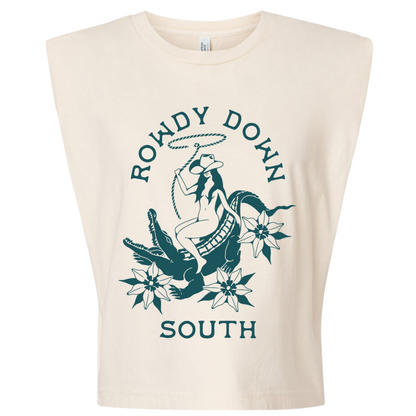 Rowdy Down South Muscle Tee/Tank Top