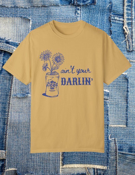 Aint Your Darlin' Western Cowgirl Unisex Comfort Colors Vintage T-shirt