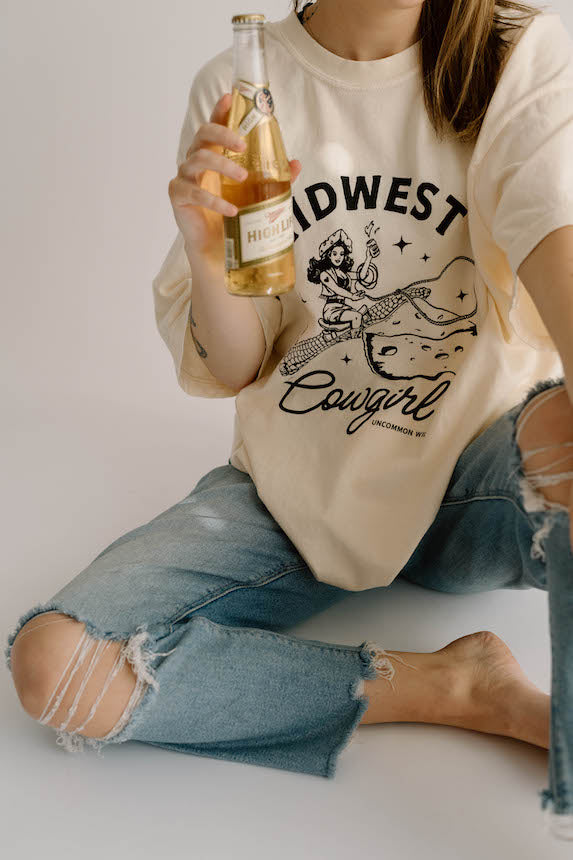 Midwest Cowgirl Comfort Colors Graphic Tee