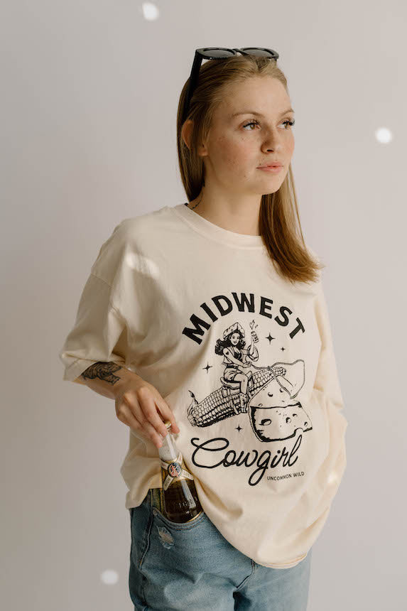 Midwest Cowgirl Comfort Colors Graphic Tee