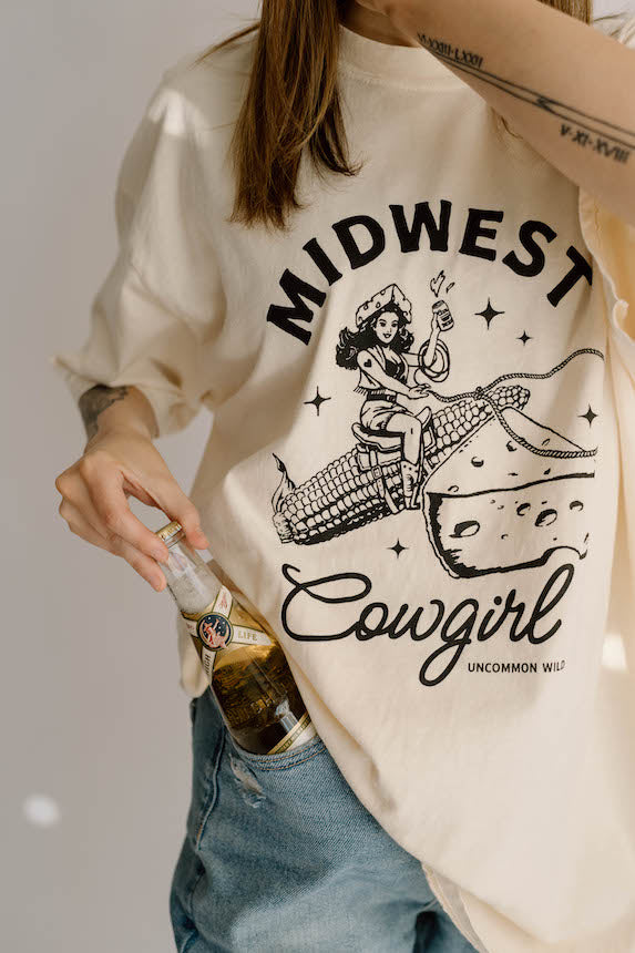 Midwest Cowgirl Comfort Colors Graphic Tee