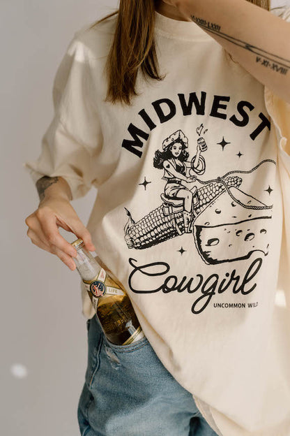 Midwest Cowgirl Comfort Colors Graphic Tee