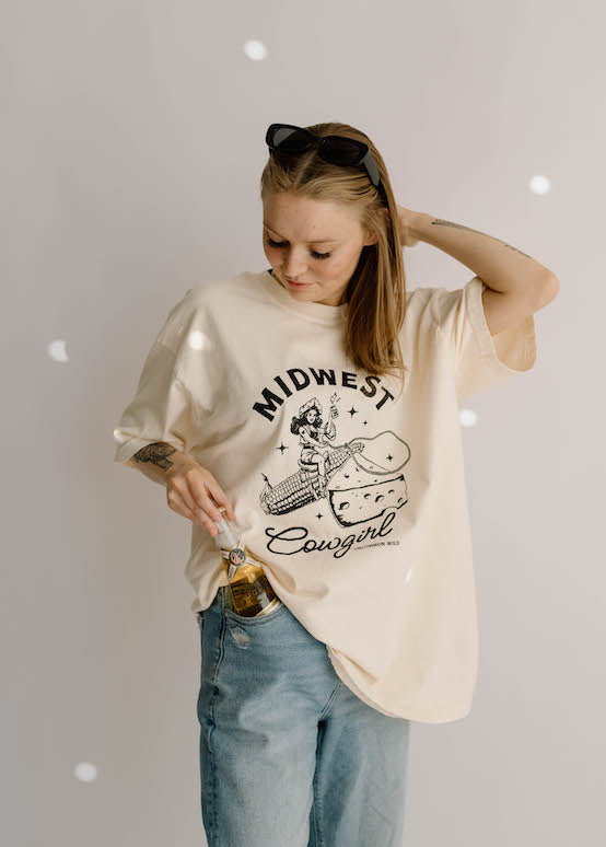 Midwest Cowgirl Comfort Colors Graphic Tee