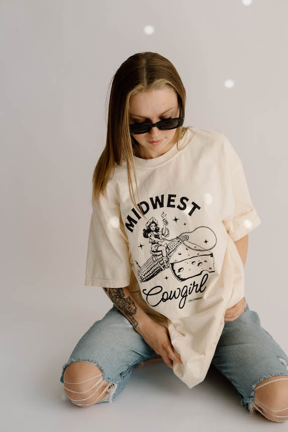 Midwest Cowgirl Comfort Colors Graphic Tee