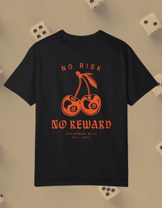 No Risk No Reward Lucky 8 Cherries Unisex Comfort Colors Vintage T-shirt