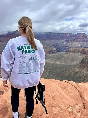 Protect National Parks Nature Crewneck Sweatshirt