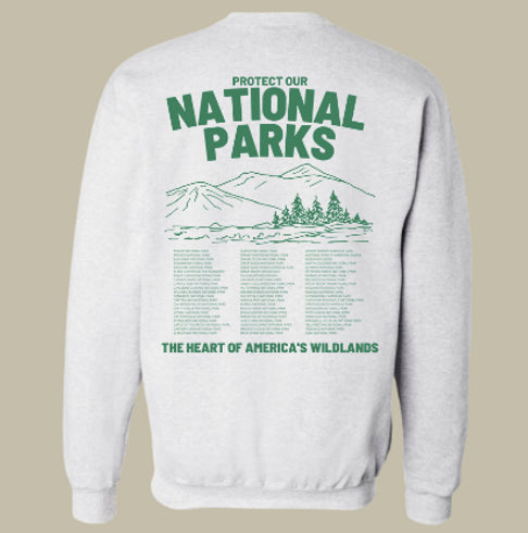 Protect National Parks Nature Crewneck Sweatshirt