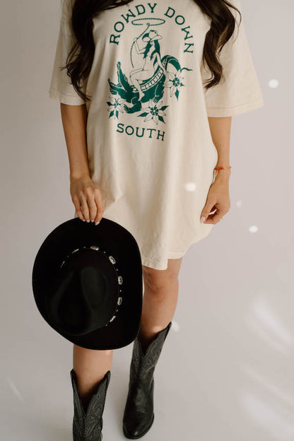 Rowdy Cowgirl Summer Western Comfort Colors Graphic Tee