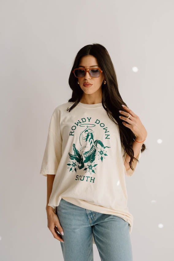 Rowdy Cowgirl Summer Western Comfort Colors Graphic Tee