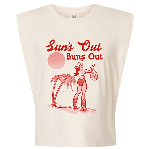 El Ray Artist x Uncommon Wild Exclusive Suns Out Buns Out Muscle Tee/Tank Top