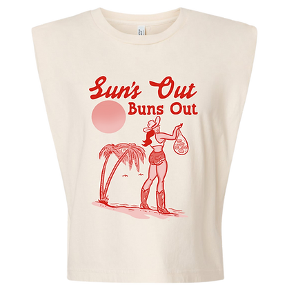 El Ray Artist x Uncommon Wild Exclusive Suns Out Buns Out Muscle Tee/Tank Top